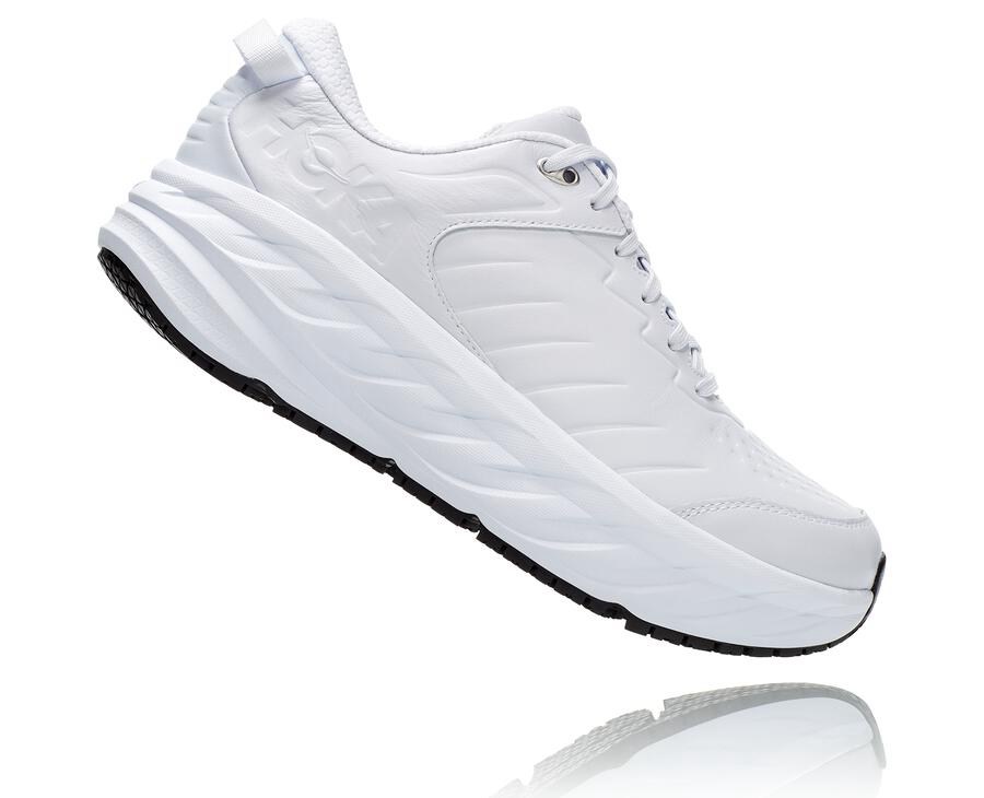 Running Shoes Mens - Hoka One One Bondi Sr - White - LIHGDMB-40